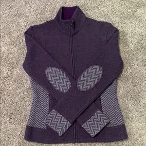 PRANA Wool Full Zip Sweater Jacket